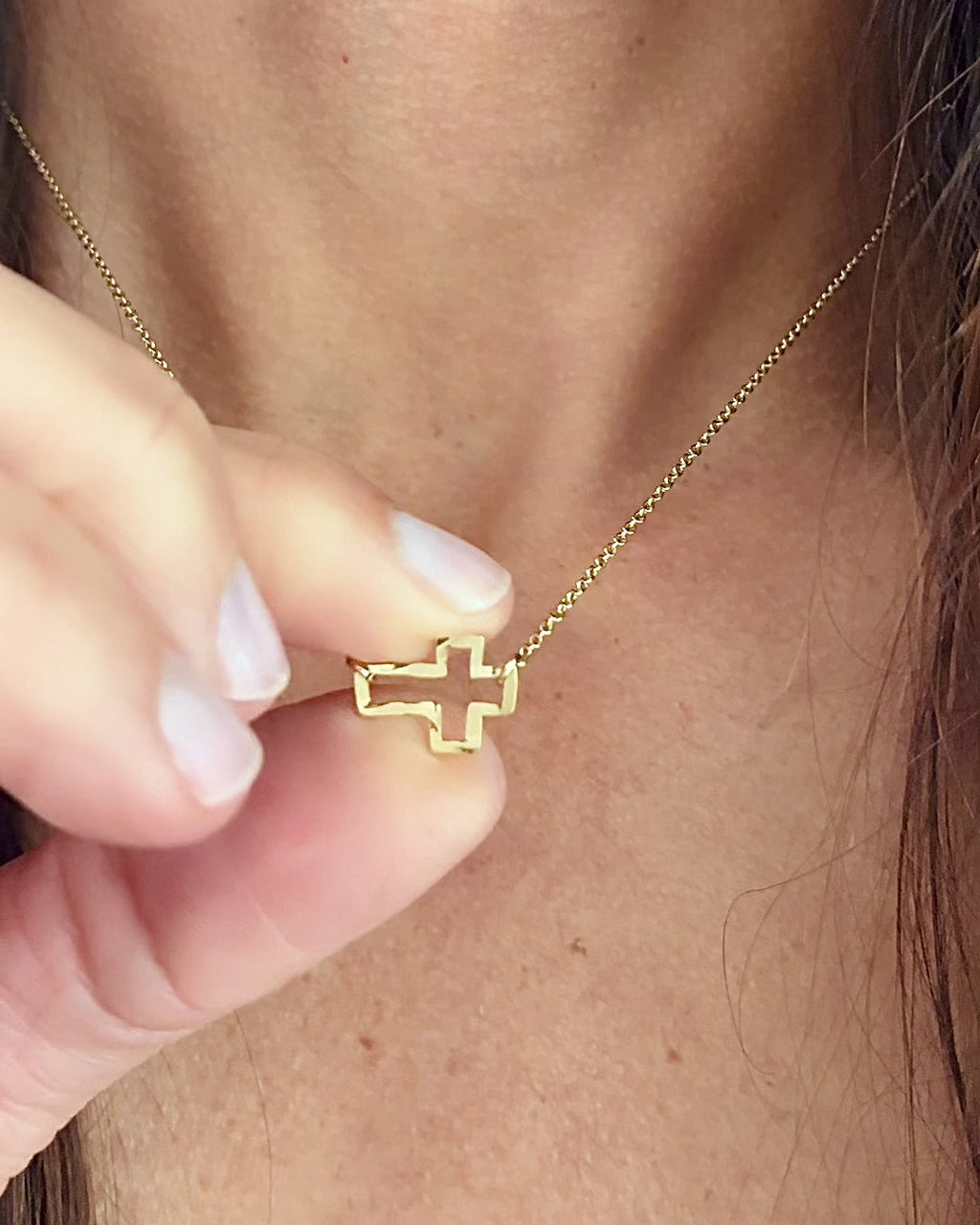 Itty Bitty Cross Necklace