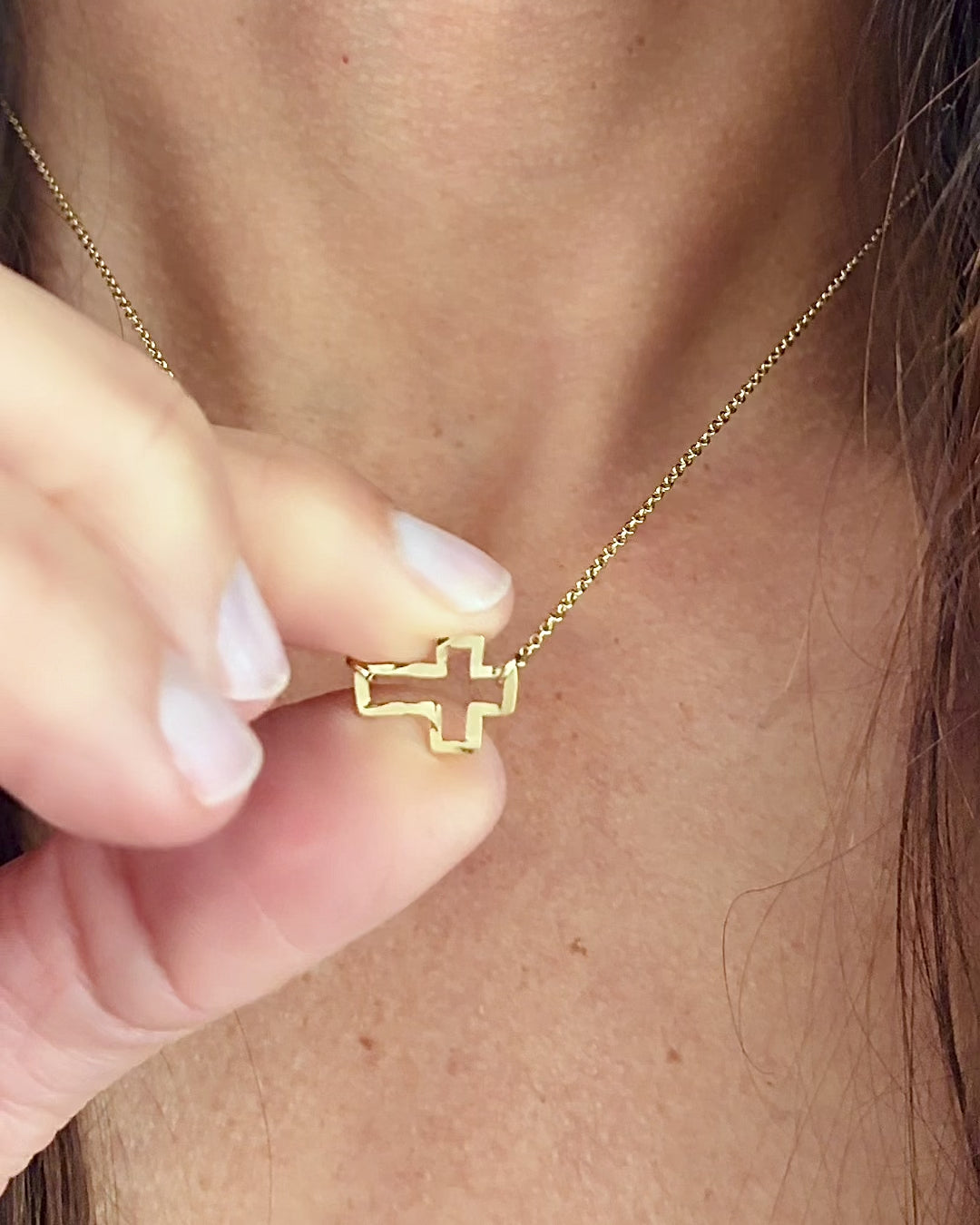Itty Bitty Cross Necklace
