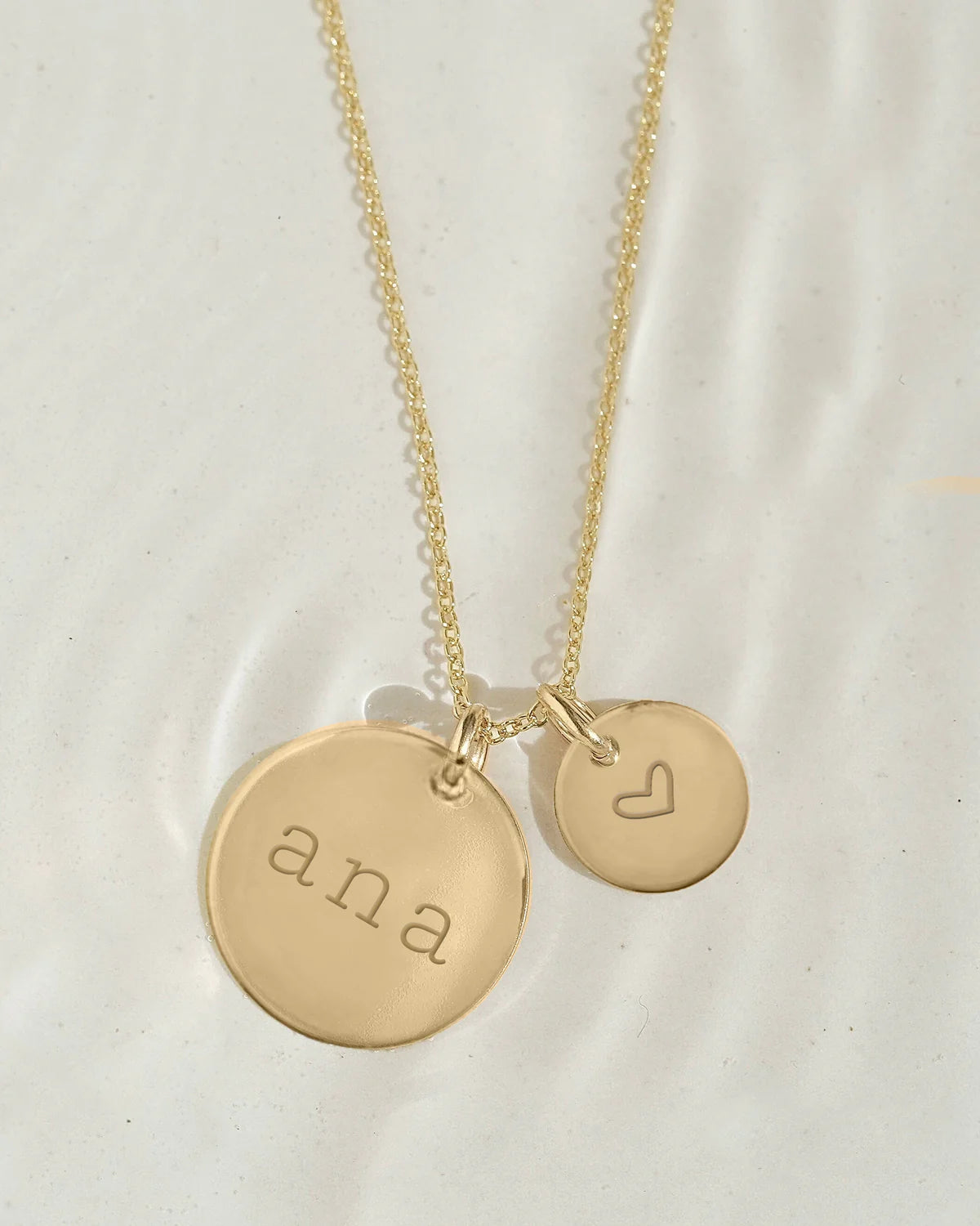 Two Disc Necklace